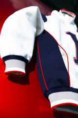 DRAKE STITCHED DYNASTY ERA WHITE UNIFORM HEAVYWEIGHT ZIP HOODIE JACKET (1 NIGHT ONLY EXCLUSIVE)*PRE ORDER*