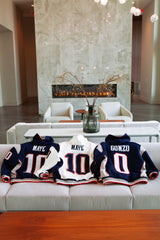 DRAKE STITCHED DYNASTY ERA NAVY UNIFORM HEAVYWEIGHT ZIP HOODIE JACKET (1 NIGHT ONLY EXCLUSIVE)