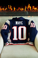 DRAKE STITCHED DYNASTY ERA NAVY UNIFORM HEAVYWEIGHT ZIP HOODIE JACKET (1 NIGHT ONLY EXCLUSIVE)