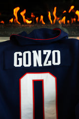 GONZO STITCHED DYNASTY ERA NAVY UNIFORM HEAVYWEIGHT PULLOVER HOODIE JACKET (1 NIGHT ONLY EXCLUSIVE)