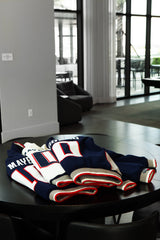 DRAKE STITCHED DYNASTY ERA NAVY UNIFORM HEAVYWEIGHT ZIP HOODIE JACKET (1 NIGHT ONLY EXCLUSIVE)