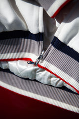 DRAKE STITCHED DYNASTY ERA WHITE UNIFORM HEAVYWEIGHT ZIP HOODIE JACKET (1 NIGHT ONLY EXCLUSIVE)*PRE ORDER*