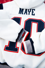 DRAKE STITCHED DYNASTY ERA WHITE UNIFORM HEAVYWEIGHT ZIP HOODIE JACKET (1 NIGHT ONLY EXCLUSIVE)*PRE ORDER*