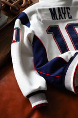 DRAKE STITCHED DYNASTY ERA WHITE UNIFORM HEAVYWEIGHT ZIP HOODIE JACKET (1 NIGHT ONLY EXCLUSIVE)*PRE ORDER*