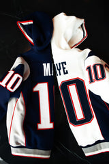 DRAKE STITCHED DYNASTY ERA NAVY UNIFORM HEAVYWEIGHT ZIP HOODIE JACKET (1 NIGHT ONLY EXCLUSIVE)