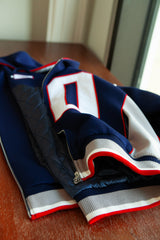 DRAKE STITCHED DYNASTY ERA NAVY UNIFORM HEAVYWEIGHT ZIP HOODIE JACKET (1 NIGHT ONLY EXCLUSIVE)