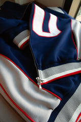 DRAKE STITCHED DYNASTY ERA NAVY UNIFORM HEAVYWEIGHT ZIP HOODIE JACKET (1 NIGHT ONLY EXCLUSIVE)