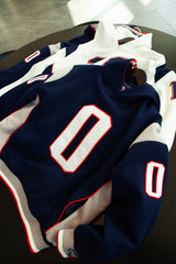 GONZO STITCHED DYNASTY ERA NAVY UNIFORM HEAVYWEIGHT PULLOVER HOODIE JACKET (1 NIGHT ONLY EXCLUSIVE)