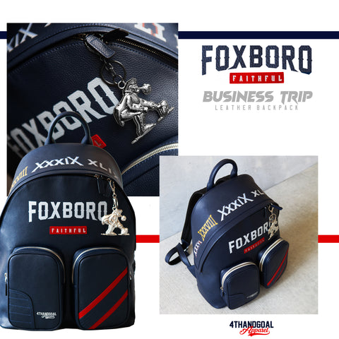 FOXBORO FAITHFUL BUSINESS TRIP LEATHER BACKPACK (FREE KEYCHAIN INCLUDED FOR ALL ORDERS)