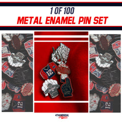 1 of 100 METAL ENAMEL PIN SET