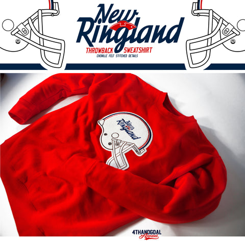 Vintage Throwback Helmet NEW RINGLAND Crewneck Sweatshirt (Unisex)