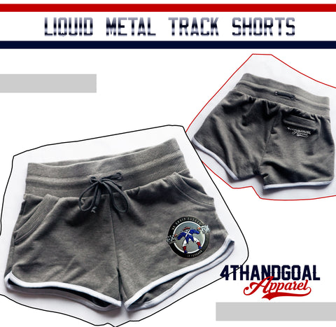 Ladies Liquid Metal Track Shorts